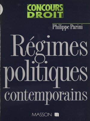 cover image of Régimes politiques contemporains